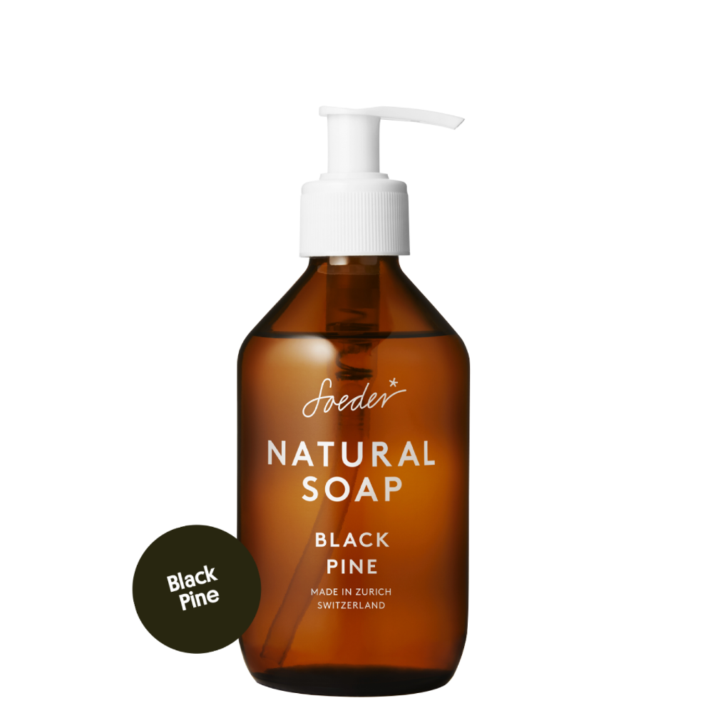 Natural Soap - Black Pine 250 ml - soeder*